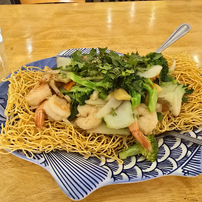 Miss Saigon seafood noodle plate